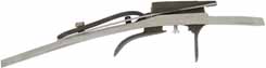 Double Set Trigger 
straight front trigger, long rear trigger, backlash adjustment screw,
by L&R's Early American longrifle, or Jaeger Rifle